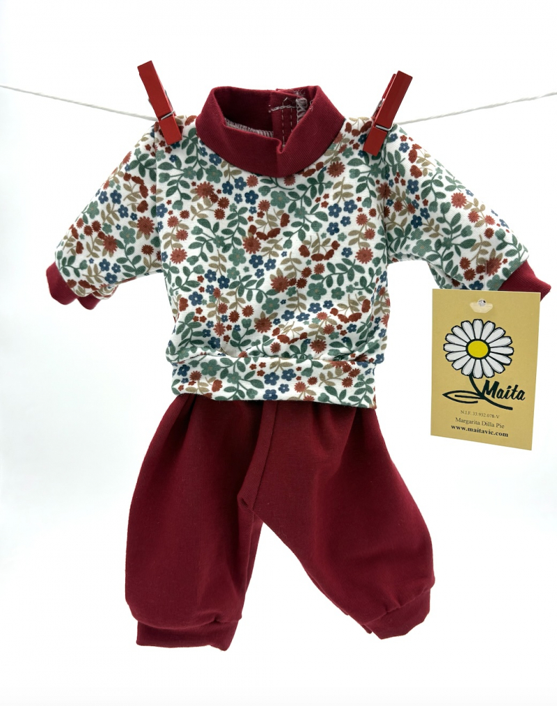 PIJAMA FLORES ROJO PIJAMA FLORES ROJO